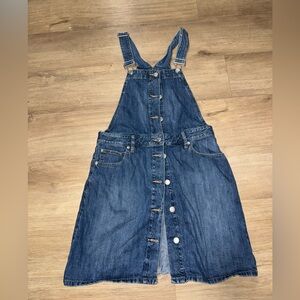 GAP Dark Blue Denim Overall Dress